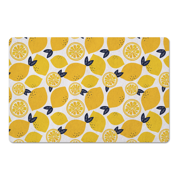 Bayou Breeze Melvin Vector Lemons Kitchen Mat & Reviews Wayfair